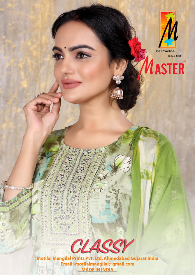 Classy By Master Naira Cut Rayon Printed Kurti With Bottom Dupatta Wholesale Price In Surat